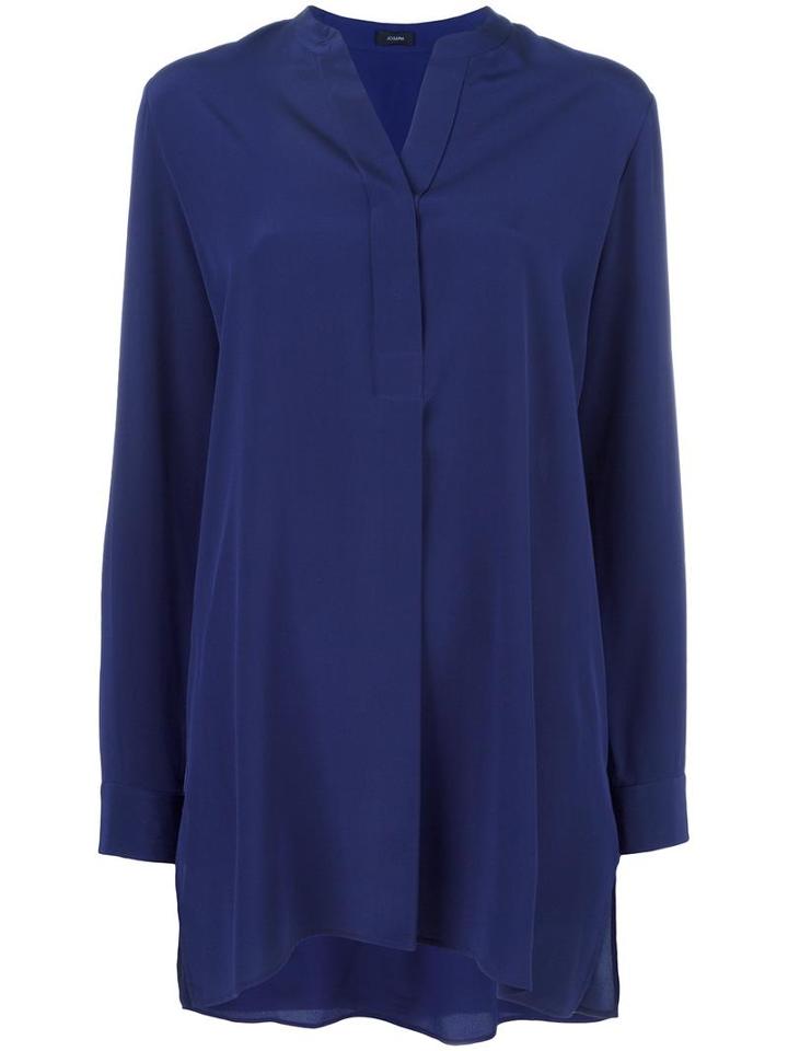 Joseph Oversized Shirt, Women's, Size: 38, Blue, Silk