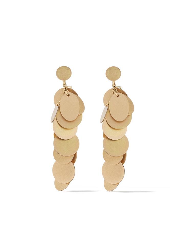 Lia Di Gregorio 18kt Yellow Gold Pianino Hanging Earrings