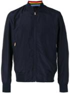 Paul Smith Bomber Jacket, Men's, Size: Xl, Blue, Cupro/polyamide