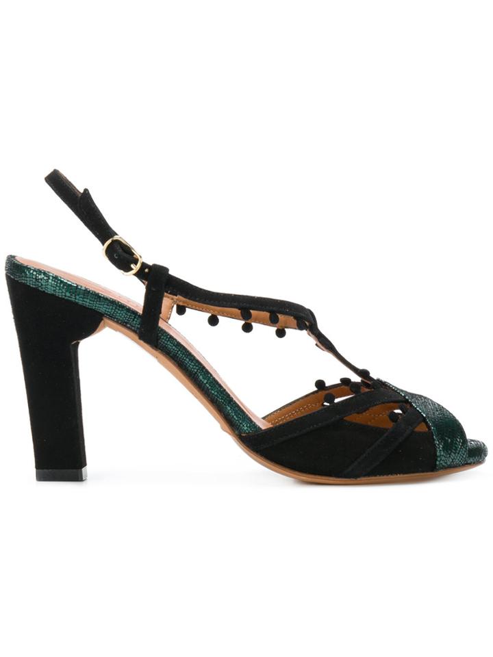Chie Mihara Metallic Sandals - Black