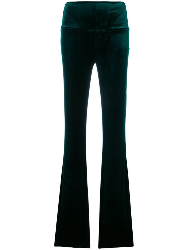 Norma Kamali Boot Cut Trousers - Green