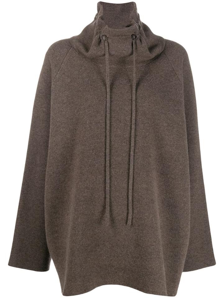 The Row Carnia Tunic Sweater - Brown