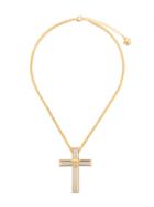 Versace Medusa Cross Necklace - Metallic
