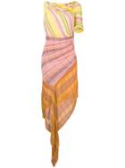 Peter Pilotto One-shoulder Striped Dress - Multicolour