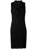 Ann Demeulemeester - Distressed Cowl Dress - Women - Spandex/elastane/rayon - 36, Black, Spandex/elastane/rayon
