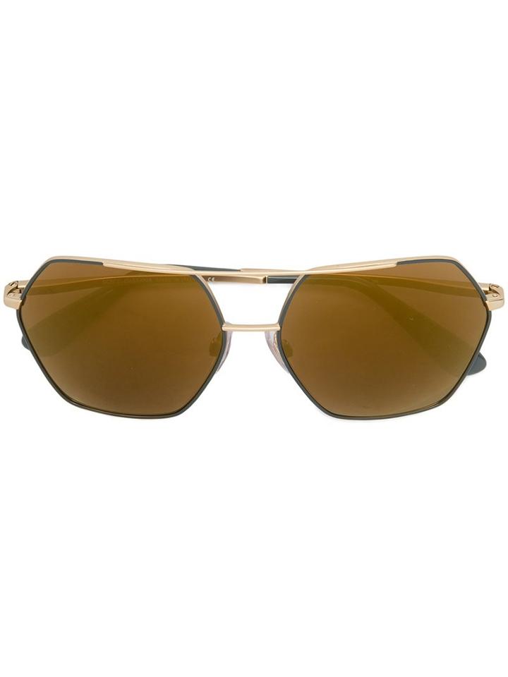Dolce & Gabbana Eyewear - Hexagonal Aviator Sunglases - Women - Acetate/metal (other) - One Size, Grey, Acetate/metal (other)