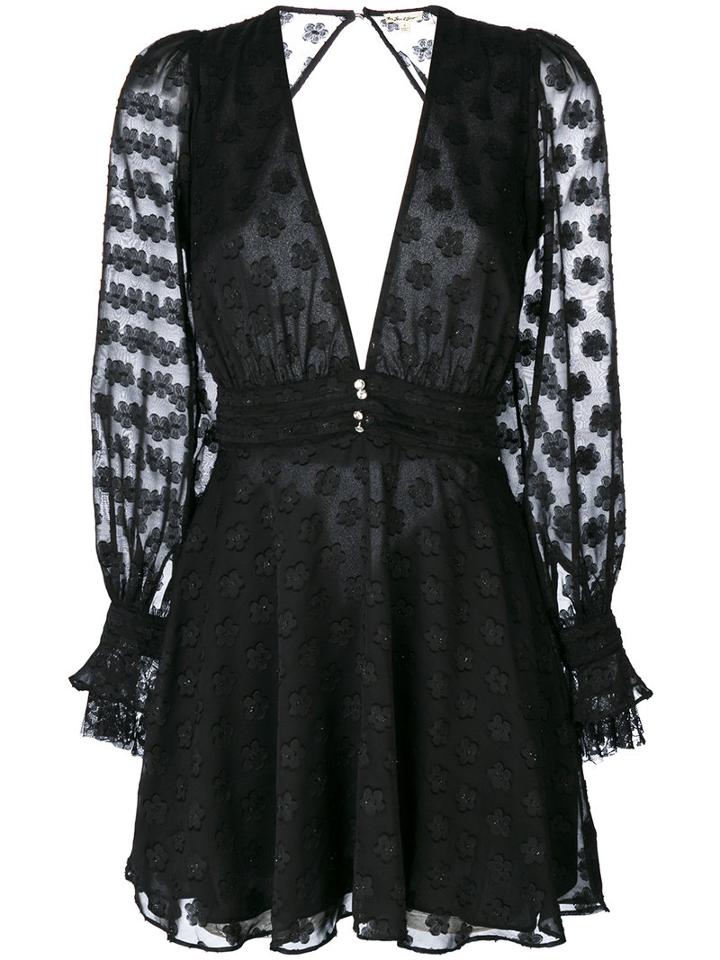 For Love And Lemons - Modern Love Dress - Women - Nylon/polyester - Xs, Black, Nylon/polyester