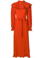 Sonia Rykiel Belted Midi Dress - Orange