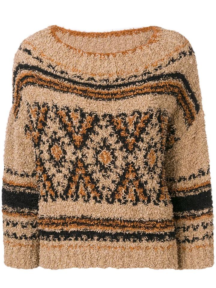 Alberta Ferretti Chunky Jumper - Neutrals