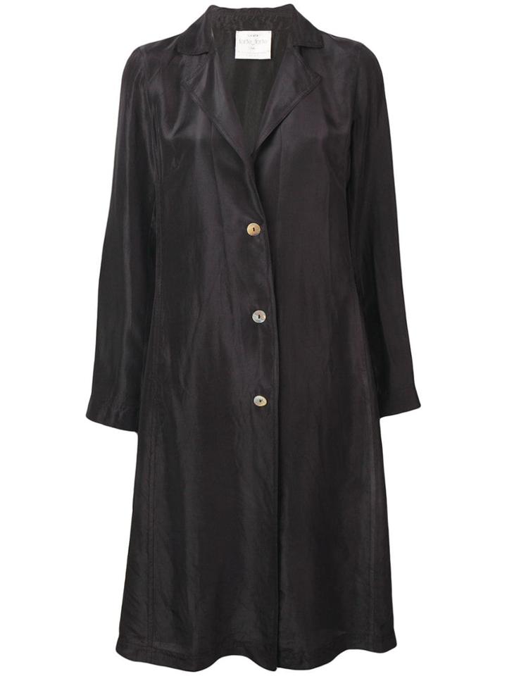 Forte Forte Brown Silk Coat