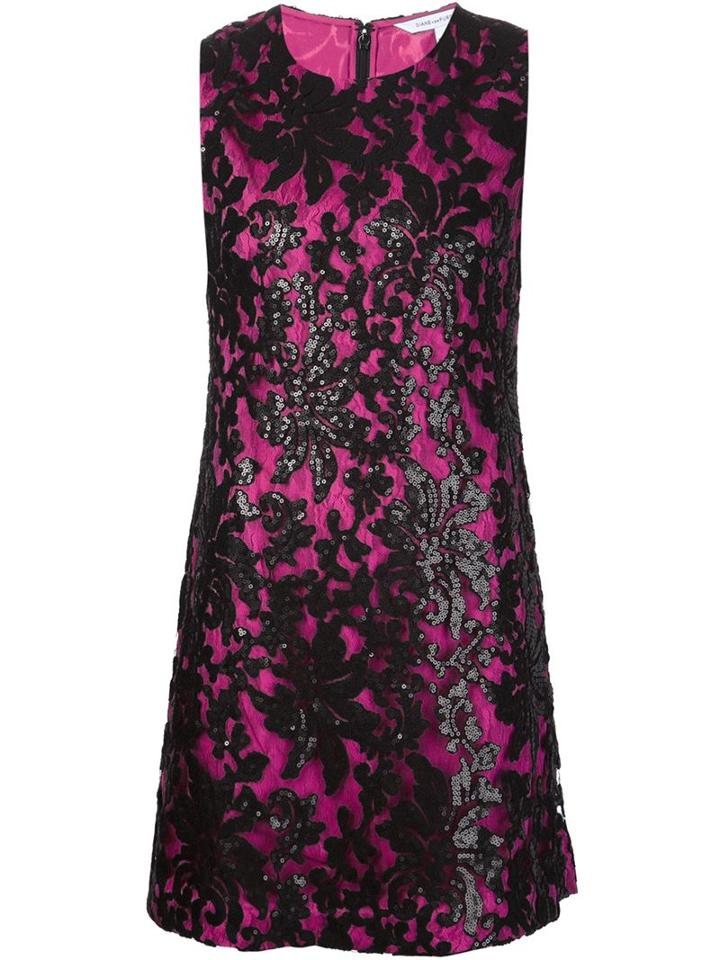Diane Von Furstenberg Sequinned Lace Shift Dress
