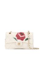 Chanel Pre-owned Wild Stitch Lambskin Flap With Rose Applique Shoulder