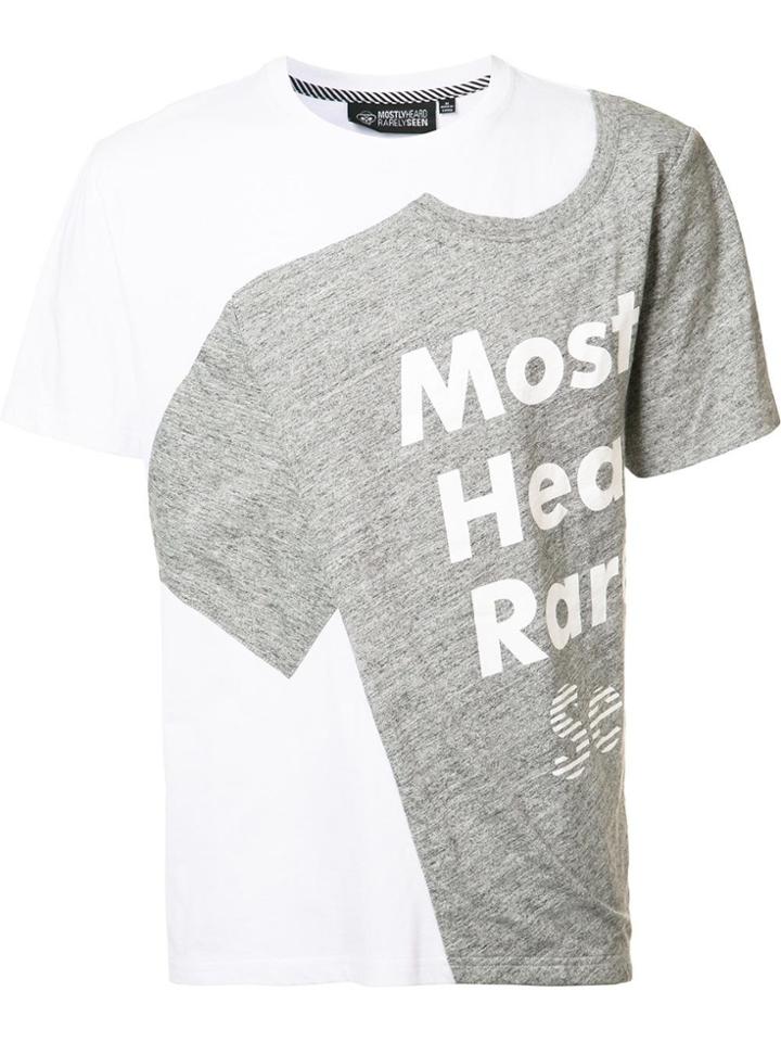 Mostly Heard Rarely Seen 't-shirt' Print T-shirt - White