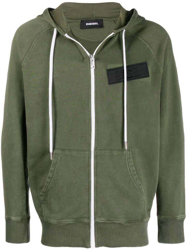 Diesel Logo Hoodie - Green