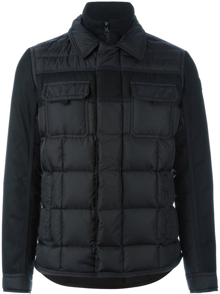 Moncler 'blais' Jacket, Men's, Size: 1, Black, Feather Down/polyamide/wool