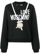 Love Moschino Medal Print Sweatshirt - Black