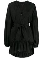 Wandering Embroidered Dress - Black