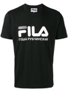 Gosha Rubchinskiy Logo Print T-shirt, Men's, Size: Small, Black, Cotton