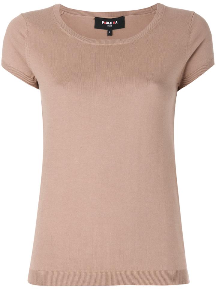 Paule Ka Slim Fit T-shirt - Nude & Neutrals
