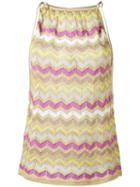 M Missoni - Crochet-knit Tank Top - Women - Cotton/metallic (grey) Fibre/polyimide - 38, Cotton/metallic Fibre/polyimide