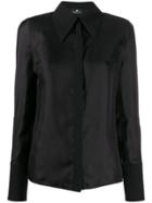 Elisabetta Franchi Pointed Collar Shirt - Black