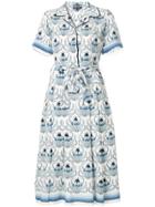 Markus Lupfer Floral Print Midi Dress - White