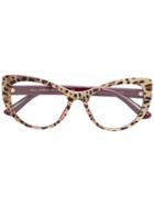 Dolce & Gabbana Eyewear Cat-eye Glasses - Nude & Neutrals