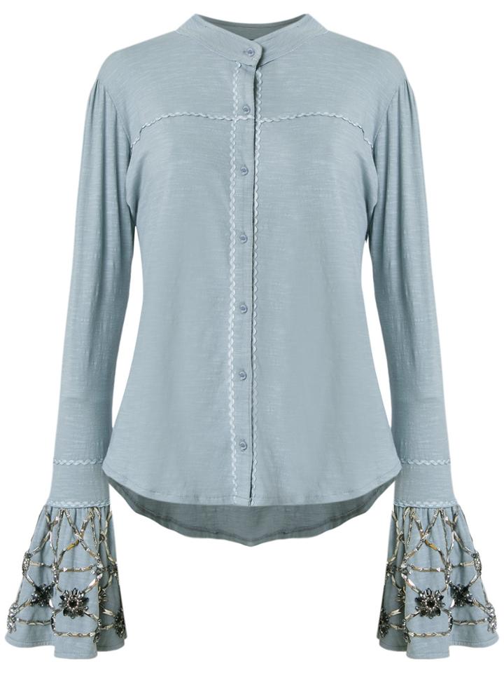 Andrea Bogosian Embellished Shirt - Blue