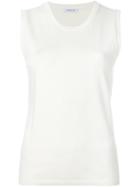 P.a.r.o.s.h. 'sybil' Tank Top, Women's, Size: Large, White, Silk/spandex/elastane