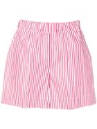 P.a.r.o.s.h. Striped Shorts - Red