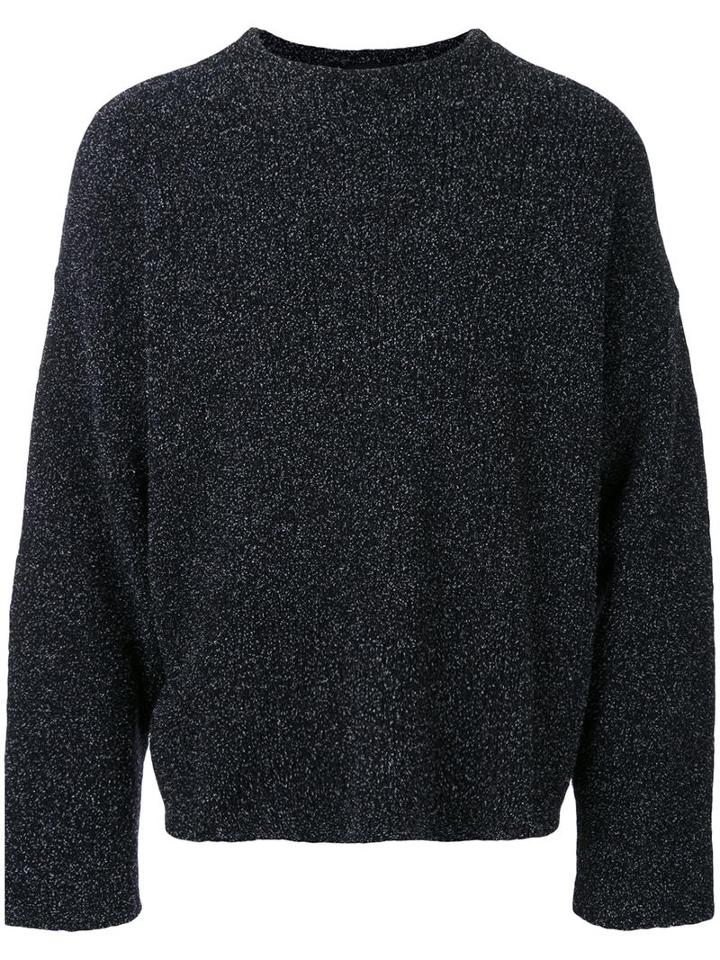 Iro Crew Neck Jumper, Men's, Size: Small, Black, Cotton/polyamide/wool/viscose