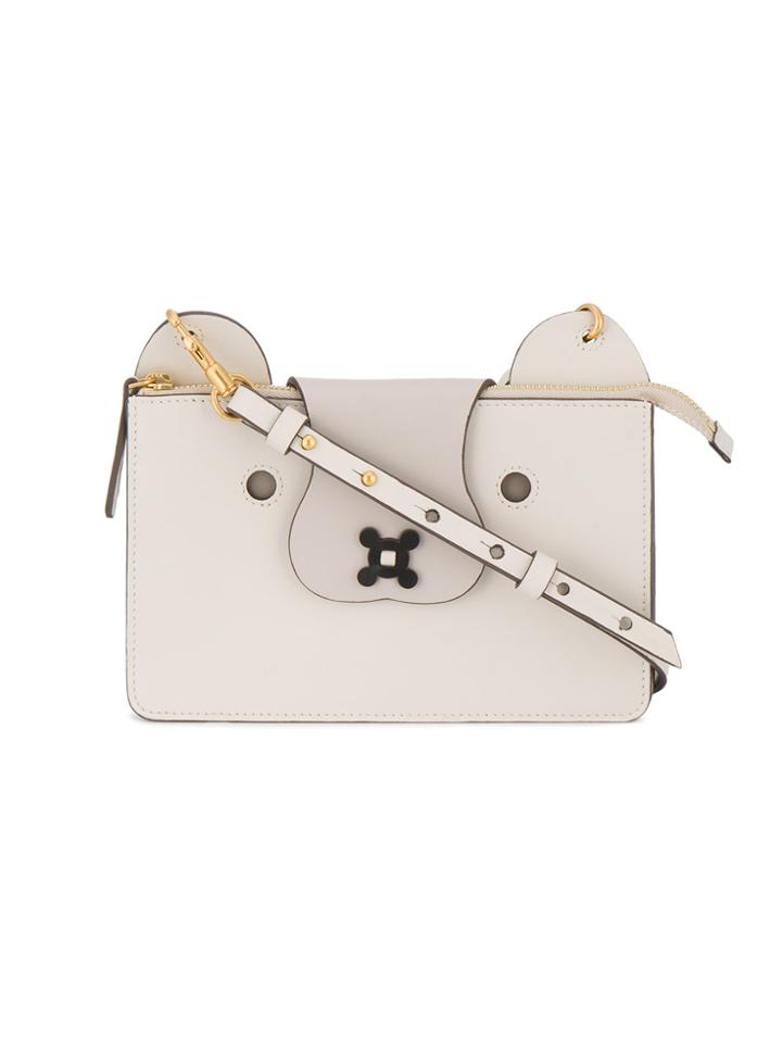 Anya Hindmarch Mini White Leather Husky Bag