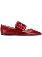 Attico Anita Ballerina Flats - Red