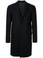 Attachment Tailored Fitted Coat - Blue