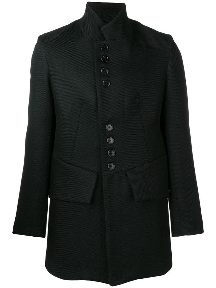 Ann Demeulemeester Buttoned Single-breasted Coat - Black