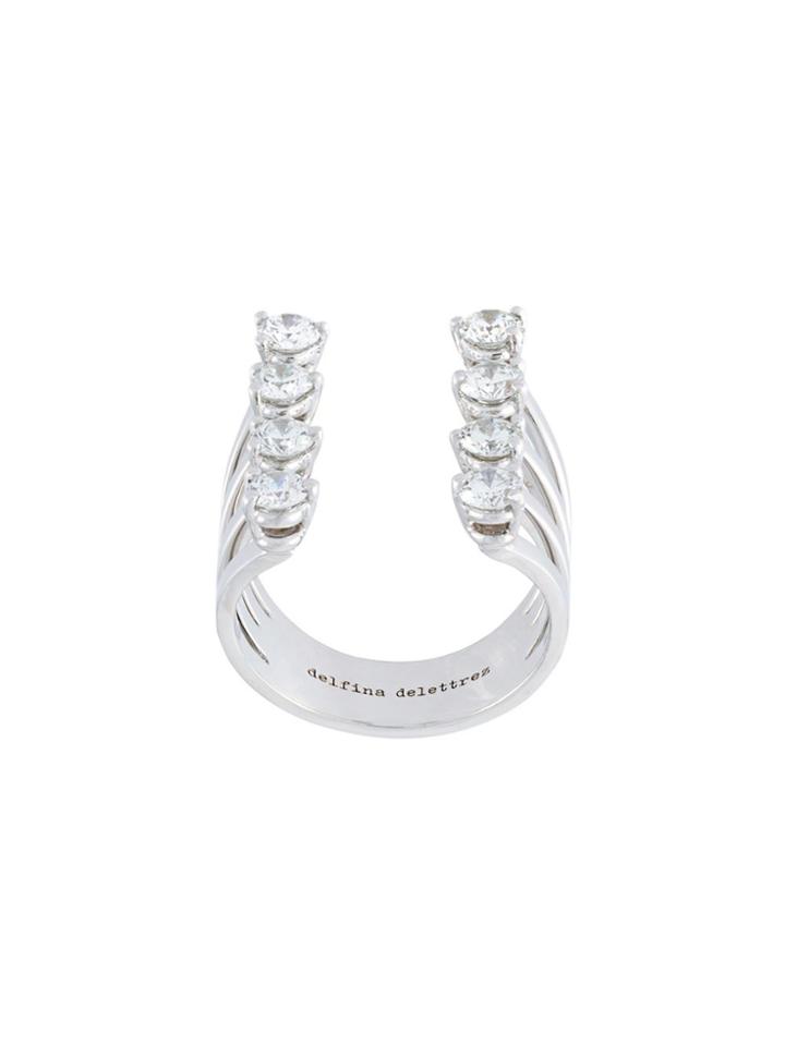 Delfina Delettrez 'dots' Diamond Ring - Metallic
