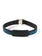 Jvdf Hand-painted Repp Stripe Bracelet, Black
