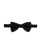 Tagliatore Woven Bow Tie - Black