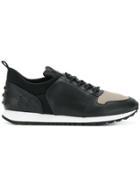 Tod's Panelled Lace-up Sneakers - Black