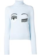 Chiara Ferragni Blinking Eye Jumper - Blue