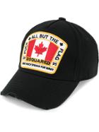 Dsquared2 Canadian Flag Patch Baseball Cap - Black