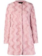 Steffen Schraut Faux Fur Coat - Pink & Purple