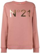 Nº21 Logo Print Sweatshirt - Pink