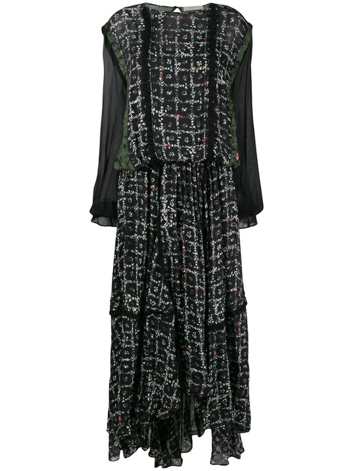 Preen Line Anfisa Floral Vine Dress - Black