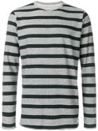 Edwin Striped Longlseeved T-shirt - Grey