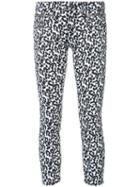R13 'biker Boy' Leopard Jeans, Size: 26, Black, Cotton/polyurethane