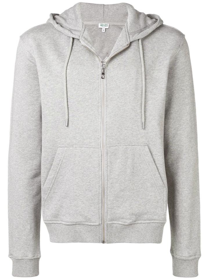 Kenzo Zip Front Hoodie - Grey