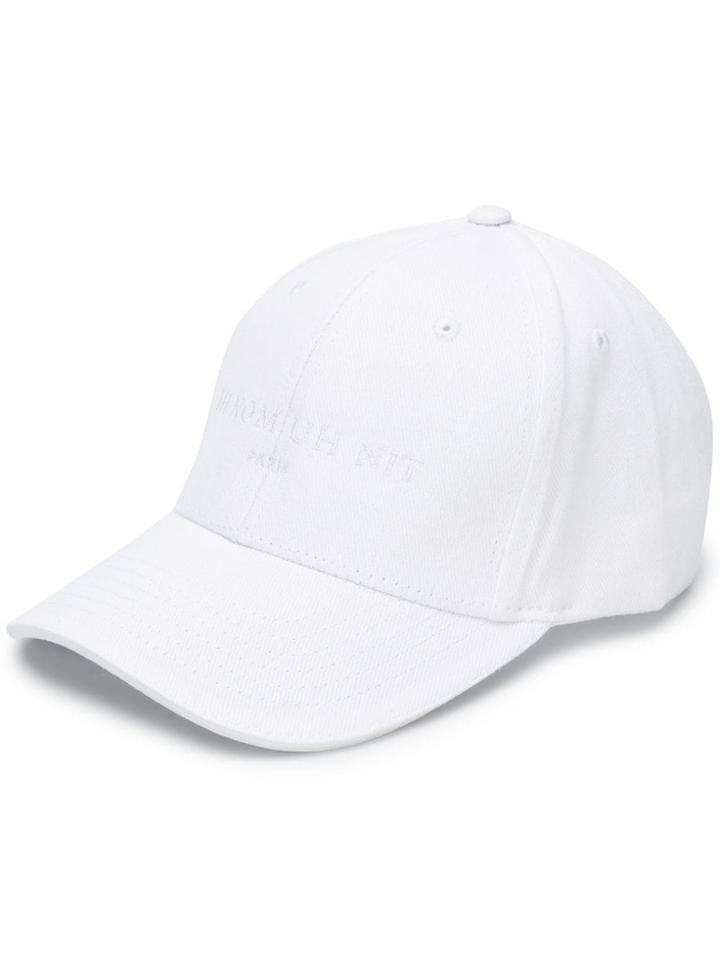 Ih Nom Uh Nit Embroidered Logo Baseball Cap - White