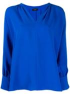 Joseph Alma V-neck Blouse - Blue