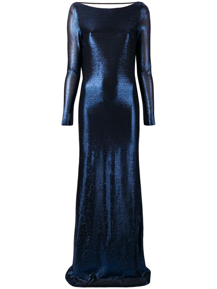 Dsquared2 Metallic Empire-line Dress - Blue